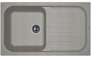 Кухонная мойка Florentina Арона 860 серый шёлк